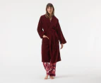 Bambury Women's Microplush Robe - Merlot