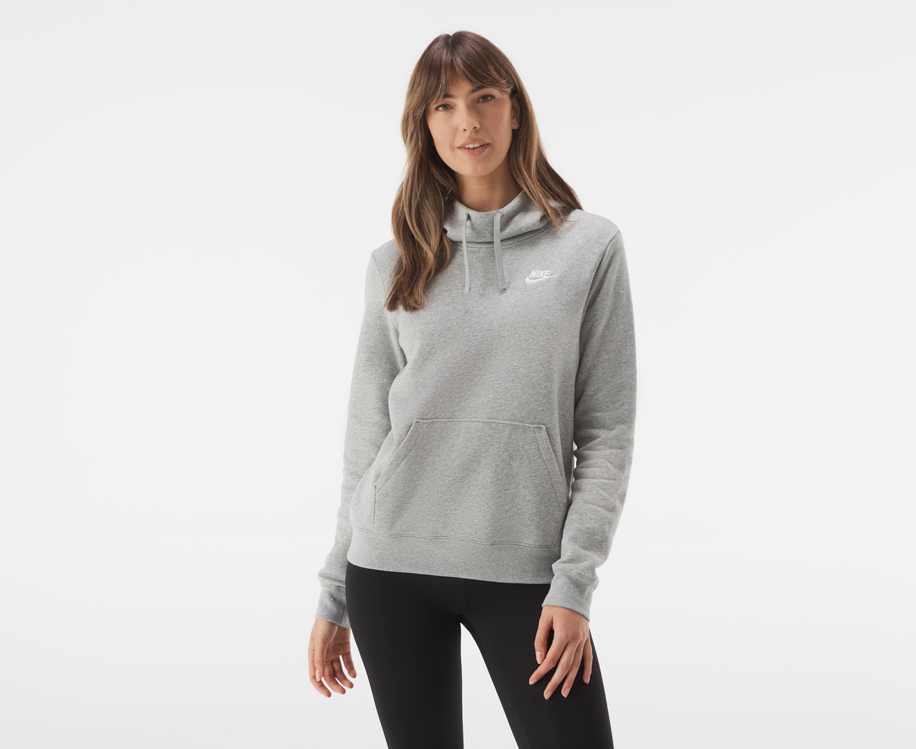 Women's nike sportswear funnel neck fleece pullover discount hoodi