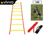 Vivva - 10M Agility Speed Sport Trainning Ladder Soccer Fitness Boxing 21 Rungs&Bag Gym