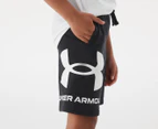 Under Armour Boys' Rival Fleece Logo Shorts - Black