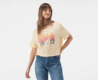 Billabong Women's Reset Tee / T-Shirt / Tshirt - Buttermilk