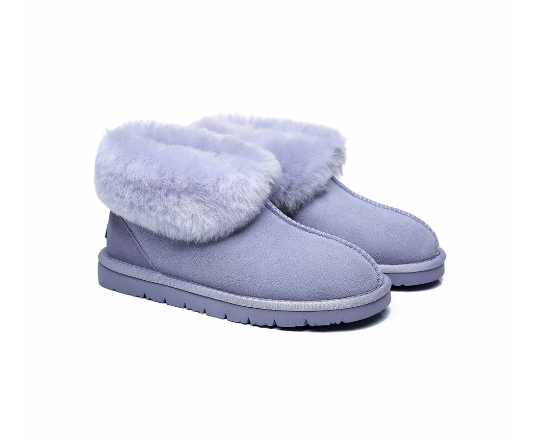 EVERAU(R) Mallow Sheepskin Ankle Slipper - Lilac