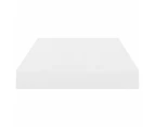 vidaXL Floating Wall Shelves 2 pcs High Gloss White 40x23x3.8 cm MDF