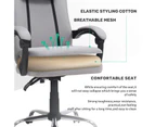 Ufurniture Mesh Office Chair 135° Home Ergonomic Desk Chair Breathable Mesh Grey