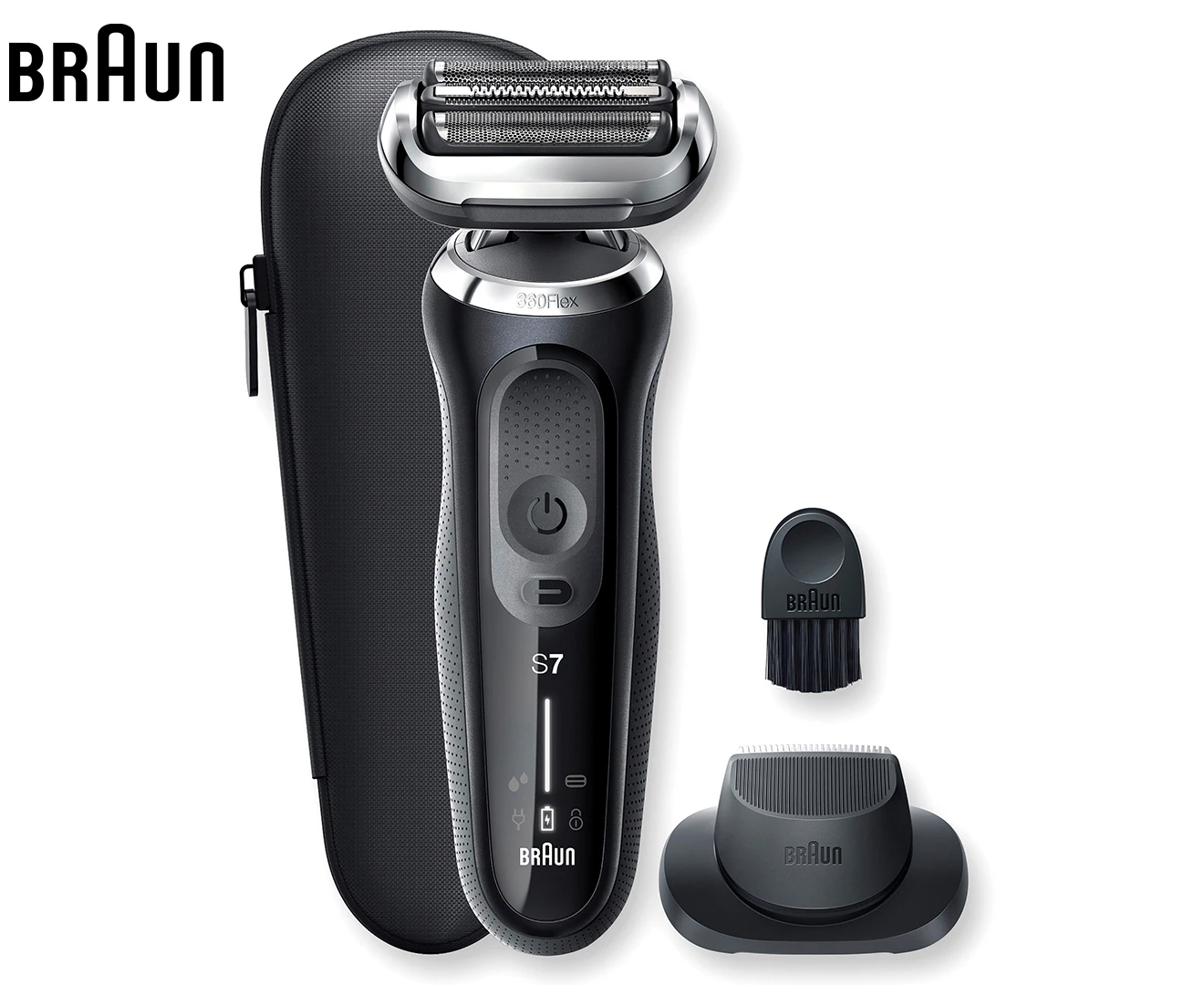 Braun Series 7 Wet & Dry Shaver w/ Precision Trimmer Attachment - Black/Silver 71-N1200S