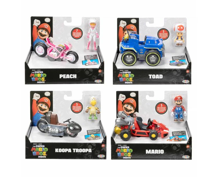 Nintendo Super Mario Movie Mini Figure with Kart - Assorted*