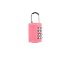 Customs Lock Case Luggage Password Lock Customs 4 Digit Combination Lock Travel Pink