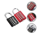 2pcs Luggage Locks 10 Digit Coded Locks Metal Hanging Lock for Luggage Gym Backpack