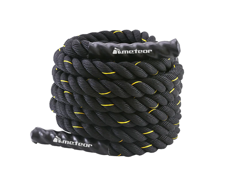 METEOR Essential 12 Meter Battle Rope- battling ropes,gym rope,gym ropes,training rope,exercise rope in 38mm Thickness - battle rope anchor available