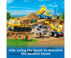 LEGO City Construction Trucks and Wrecking Ball Crane (60391)