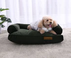 Charlie’s Ripley Corduroy Sofa Pet Bed - Green