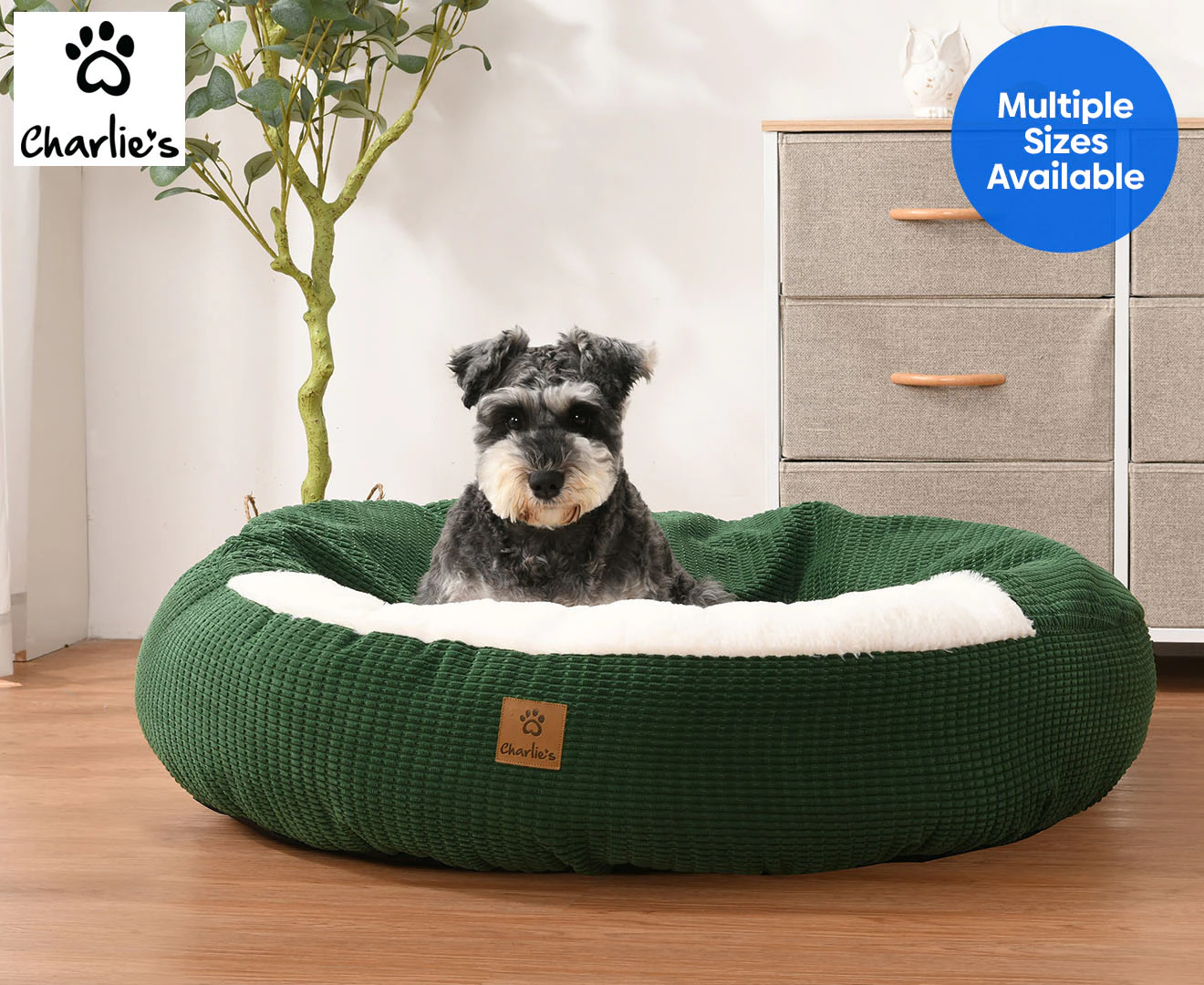 Charlie's Cushion Hooded Nest Pet Bed - Eden Green