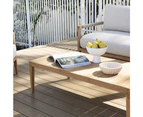 Allora 2.5+1+1 Timber and rope Lounge Setting with Coffee Table - Outdoor Wicker Lounges -