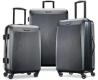 American Tourister Moonlight Expandable Hardside Luggage 3 piece Set (21/24/28 inches) - Charcoal/Dark Grey