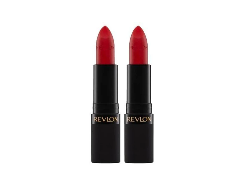 2 x Revlon Super Lustrous Lipstick The Luscious Mattes 4.2g - 008 Show Off