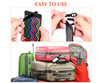 1 Set Luggage Straps Adjustable Suitcase Straps with Identification Tags for Travel