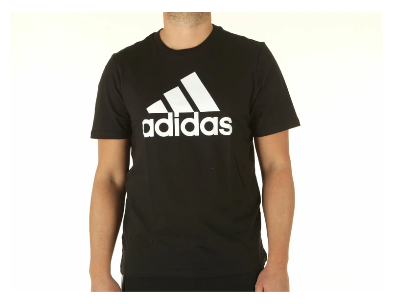 Adidas Men's Essentials Big Logo Tee / T-Shirt / Tshirt - Black/White