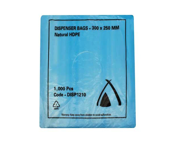 1000 X Natural Hdpe Dispenser Freezer Bags - 300 X 250 Mm