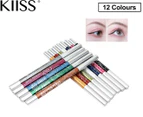 Kiiss-12 Color Eyeliner Pencil Cosmetic Makeup Pen Glitter