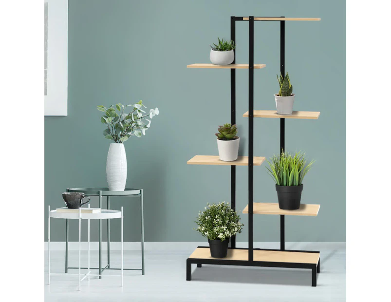 Artiss Plant Stand 6 Tier Metal Zigzag Flower Pot Shelf