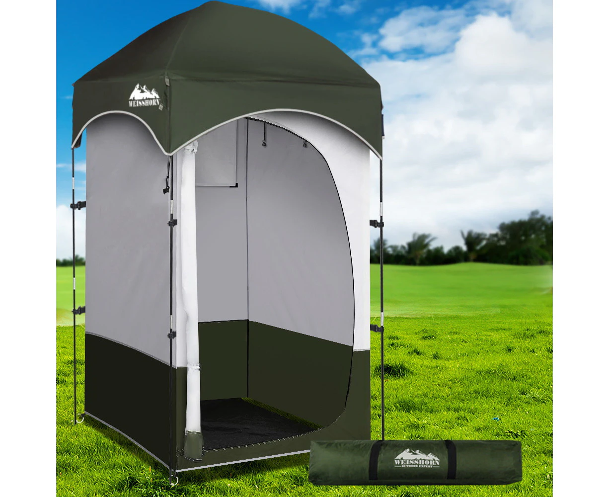 Weisshorn Camping Shower Toilet Tent Outdoor Portable Changing Room Ensuite