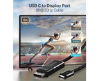 CHOETECH XCP-1803 USB-C To DisplayPort Cable 8K@30Hz 1.8M Two-Way