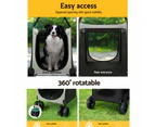 i.Pet Pet Stroller Dog Pram Large Carrier Cat Travel Foldable Strollers 4 Wheels Trolley