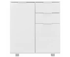 vidaXL Sideboard High Gloss White 71x35x80 cm Engineered Wood