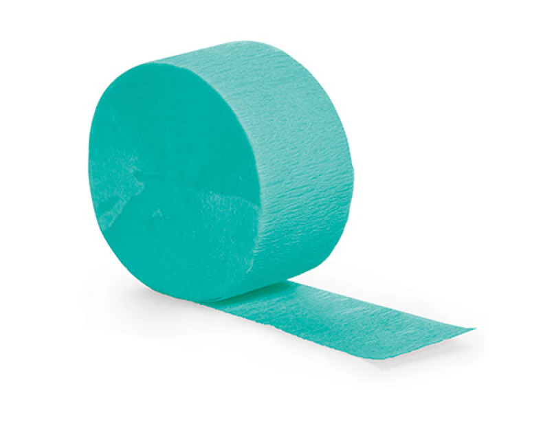 Teal Lagoon Crepe Paper Streamer Party Decoration