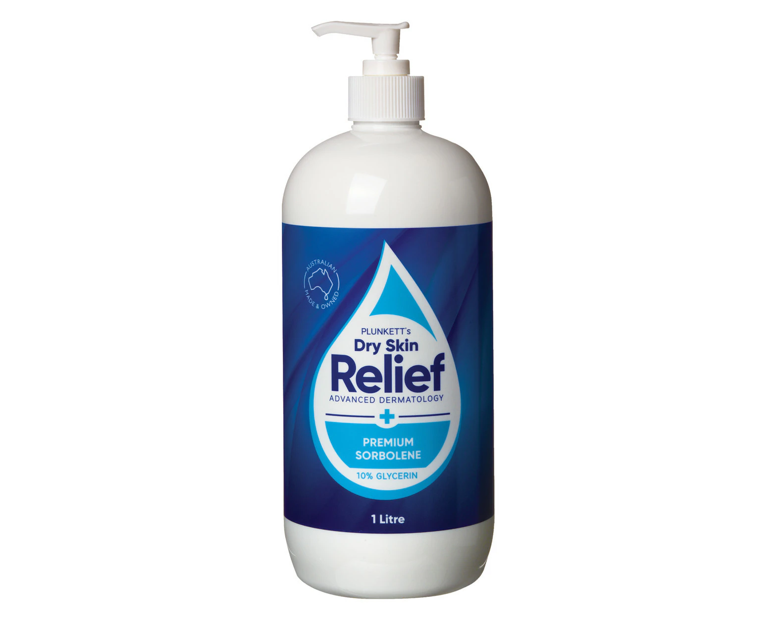 Plunkett's Dry Skin Relief Premium Sorbolene 10% Glycerin 1 Litre