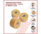 Premium Rigid Sports Strapping Tape - 3 Rolls of 38mm X 13.7M