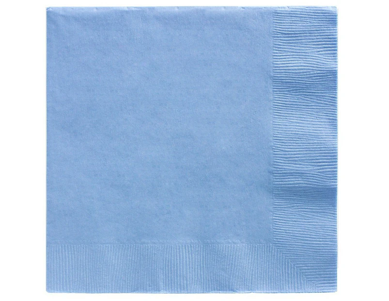 Pastel Blue Party Supplies - Lunch Napkins x 20 Pack