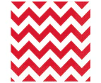 Chevron Apple Red Lunch Napkins 16 Pack