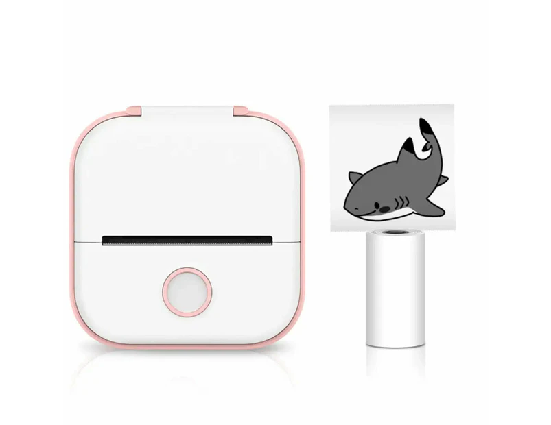 Vibe Geeks USB Rechargeable Inkless Pocket Instant Thermal Printer - Pink