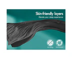 STARRY EUCALYPT Pillowtop Mattress Topper Bamboo Charcoal Protector Cover All Sizes 7cm