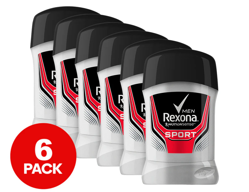 6 x Rexona Men Antiperspirant Stick Sport 52g