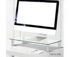 Monitor Computer Laptop Desktop Table Height Adjustable Glass Stand Riser