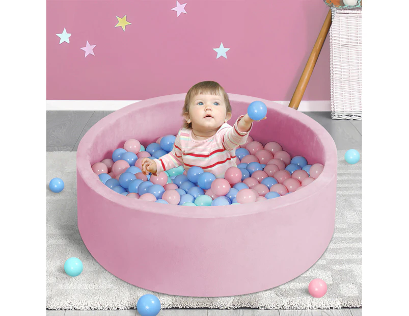 Bopeep Kids Balls Pit Baby Ocean Play Foam Pool Barrier Toy Padding Child Pink