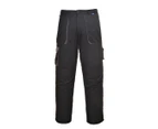Portwest Mens Texo Contrast Work Trousers (Black) - PW1029