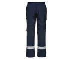 Portwest Mens Bizflame Plus Panelled Work Trousers (Navy) - PW1076