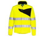 Portwest Mens PW2 Fleece High-Vis Jacket (Yellow/Black) - PW1049