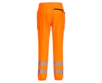 Portwest Mens KX3 Hi-Vis Flexible Safety Jogging Bottoms (Orange/Black) - PW1084