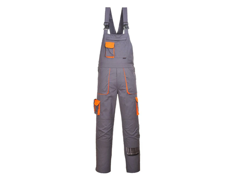 Portwest Mens Texo Contrast Bib And Brace Overall (Grey) - PW1183