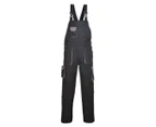 Portwest Mens Texo Contrast Bib And Brace Overall (Black) - PW1183