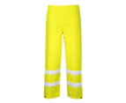 Portwest Mens Rain Hi-Vis Traffic Trousers (Yellow) - PW1126