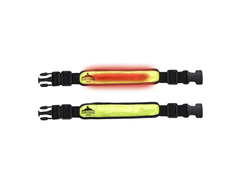 Portwest Illuminated Flashing Armband (Yellow/Black) - PW1130