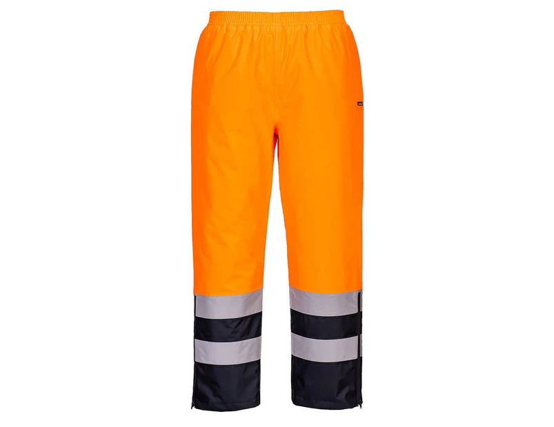 Portwest Mens Hi-Vis Safety Trousers (Orange/Navy) - PW1288