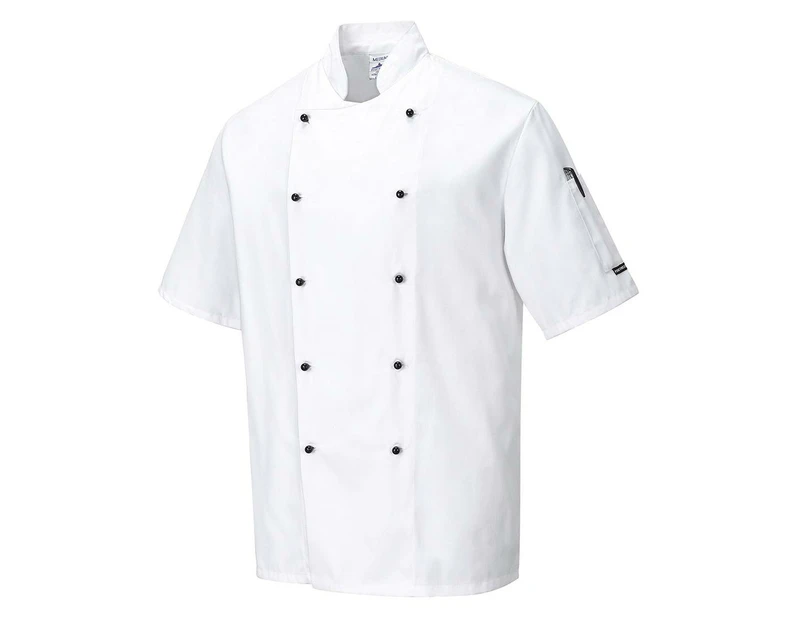 Portwest Mens Kent Chef Jacket (White) - PW131