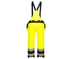 Portwest Mens PW3 Waterproof Hi-Vis Bib And Brace Trouser (Yellow/Black) - PW1407