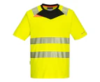 Portwest Mens DX4 Hi-Vis T-Shirt (Yellow/Black) - PW202